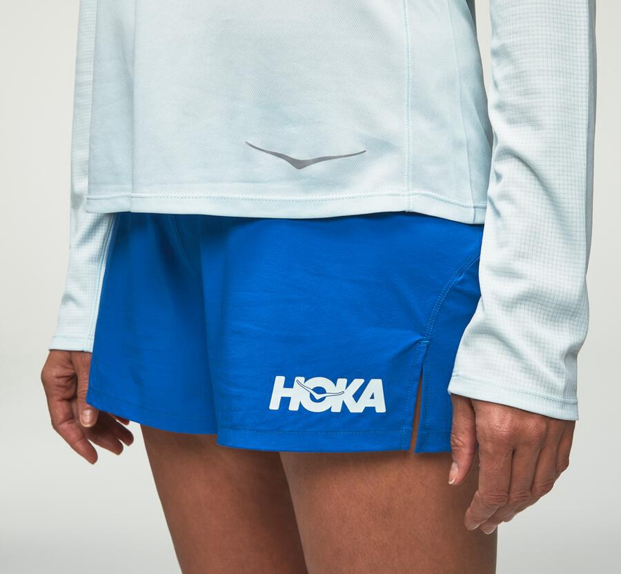 Hoka One One Top Dame - Performance Lang Sleeve - Blå - 724690HKW